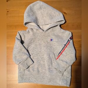 Champion Light Gray Pullover Baby Hoodie with Front Pocket (18 Months)